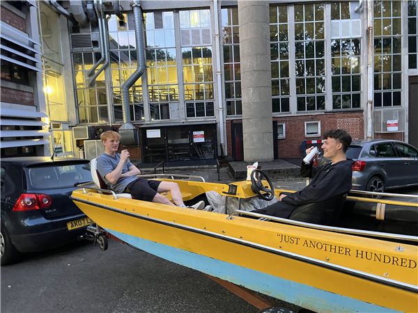 We bought a boat for recovery testing. Show here breaking it in.